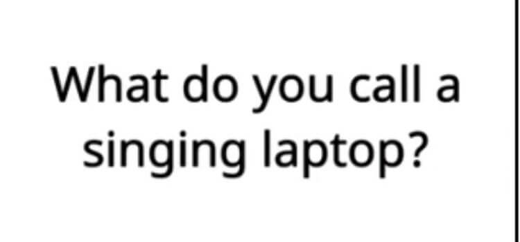 What Do You Call A Singing Laptop